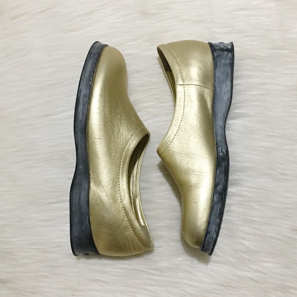 Hogan Gold Leather Shoes